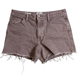 Universal Thread Vintage Midi Cutoff Shorts sz 10/31 Cotton purple/ brown